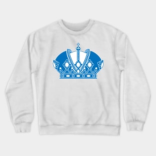 Imperial crown (blue and white) Crewneck Sweatshirt